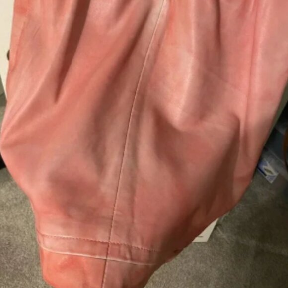 NWT! Walter Baker Sheep Leather Ombré Pink Quilted Dress XS - Picture 6 of 7